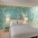 a bedroom with a large blue wall cameron south park charlotte nc